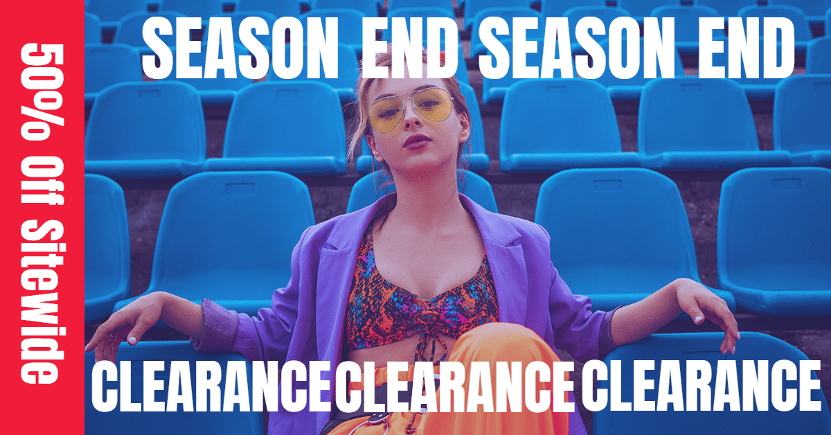 Fashion Women's Wear Season End Promotion Ecommerce Banner预览效果