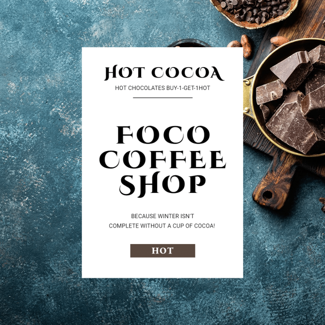 Simple Coffee Shop Baverages Winter Sale Ecommerce Product Image预览效果