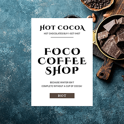 Simple Coffee Shop Baverages Winter Sale Ecommerce Product Image