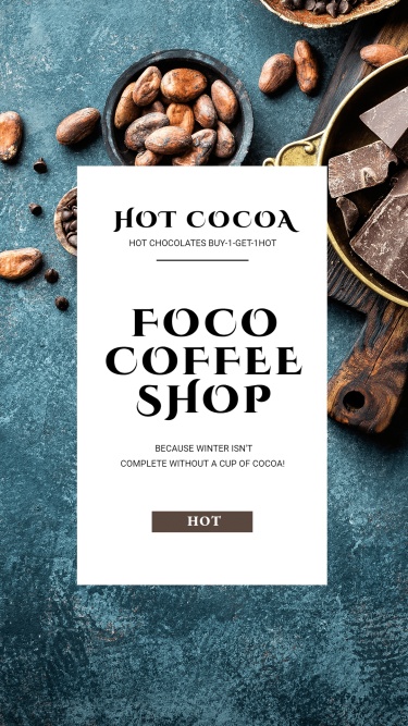Simple Coffee Shop Baverages Winter Sale Ecommerce Story