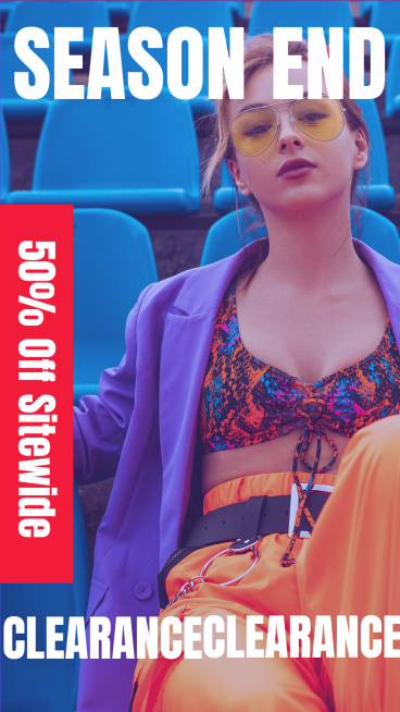 Fashion Women's Wear Season End Promotion Ecommerce Story预览效果