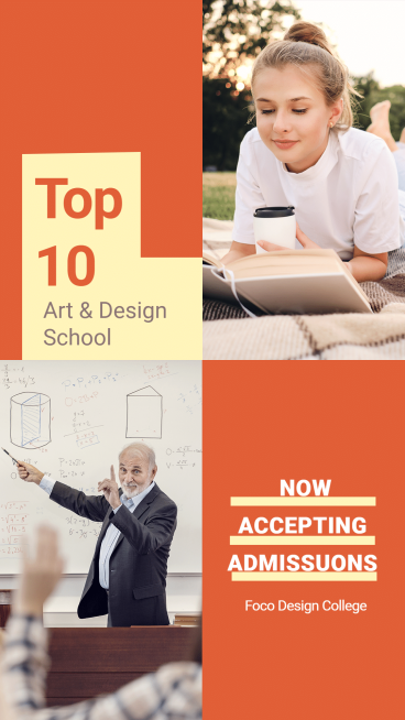 University Enrollment Template Poster Ecommerce Story预览效果
