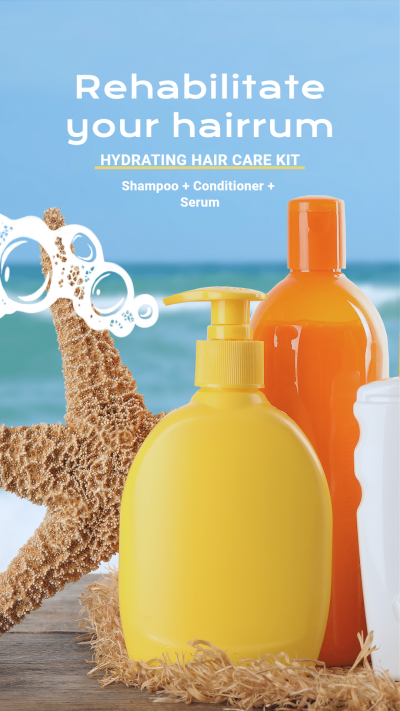 Creative Shampoo Set Falsh Sale Ecommerce Story