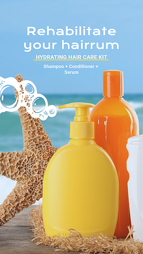 Creative Shampoo Set Falsh Sale Ecommerce Story