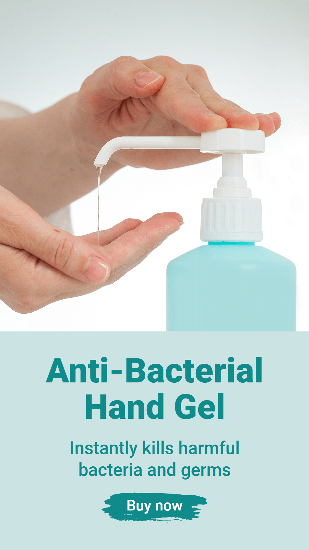 Simple Anti-Bacterial Hand Gel Promotion Ecommerce Story预览效果