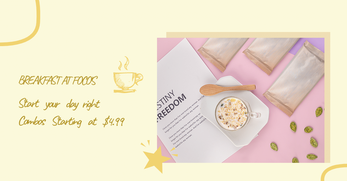 Literary Bakery Breakfast Discount Ecommerce Banner预览效果