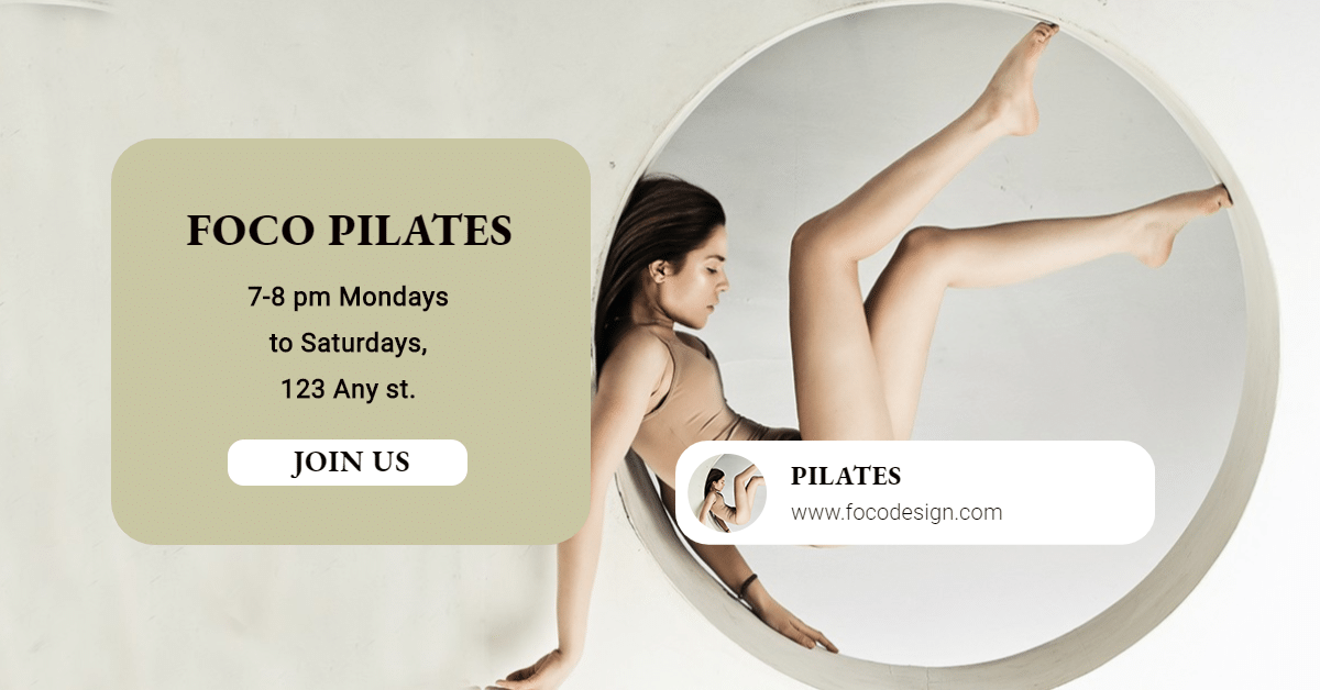 Literar Pilates Courses Promotion Ecommerce Banner预览效果