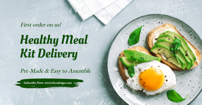 Fresh Healthy Meal Kit Delivery Services Ecommerce Banner