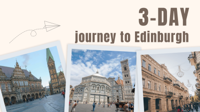 Britain Edinburgh Travel Blogger YouTube Thumbnail