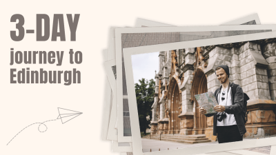 Paper Plane Decorate Literary Edinburgh Travel Record Photos YouTube Thumbnail