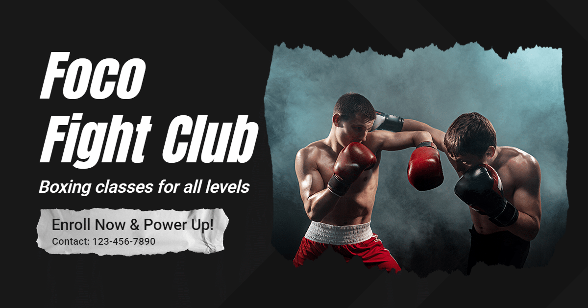 Creative Fight Club Promotion Ecommerce Banner预览效果