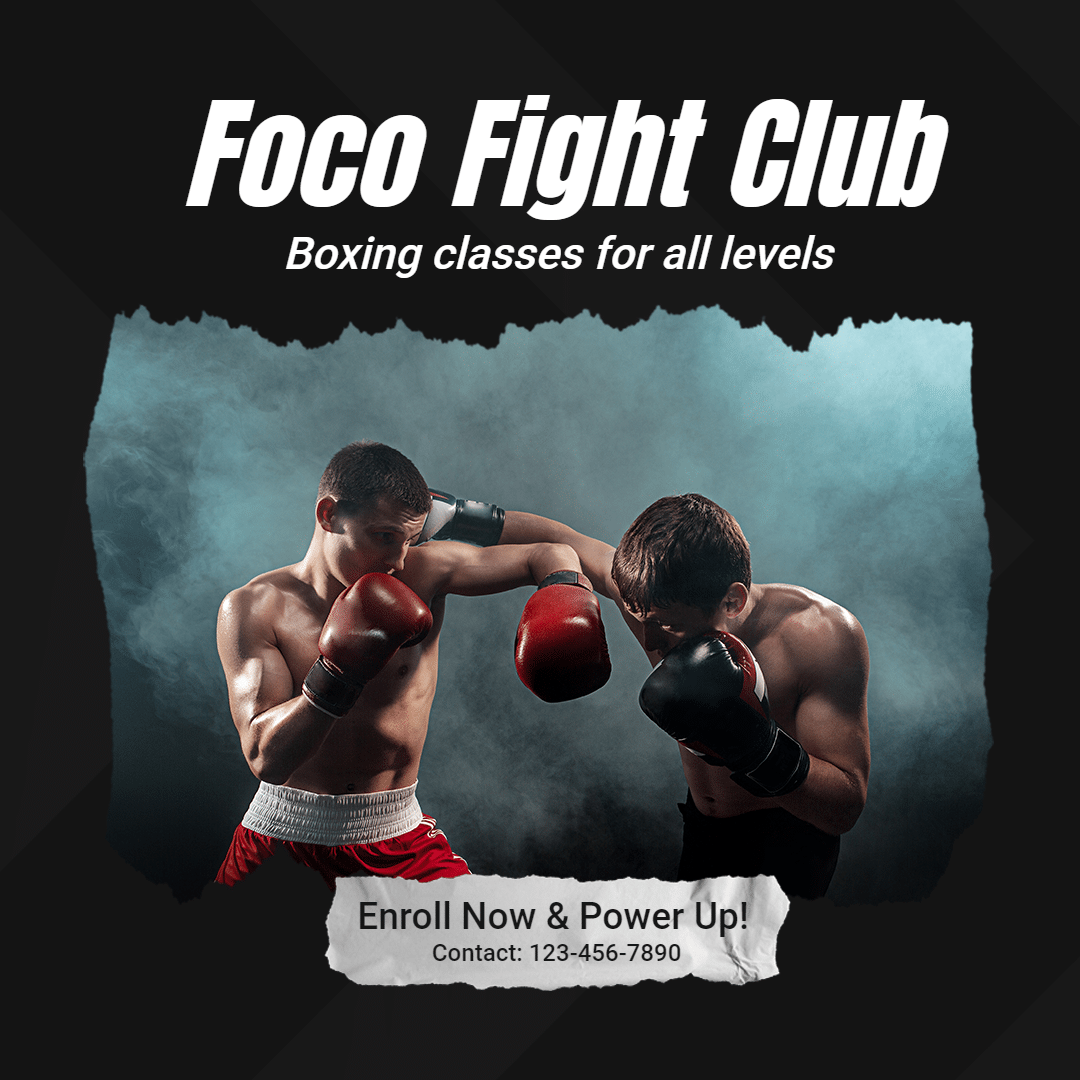 Creative Fight Club Promotion Ecommerce Product Image