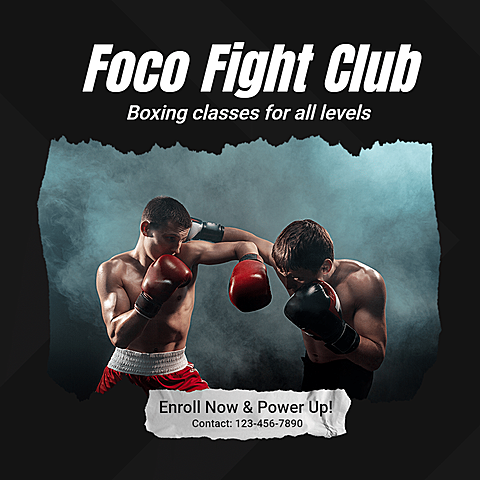 Creative Fight Club Promotion Ecommerce Product Image