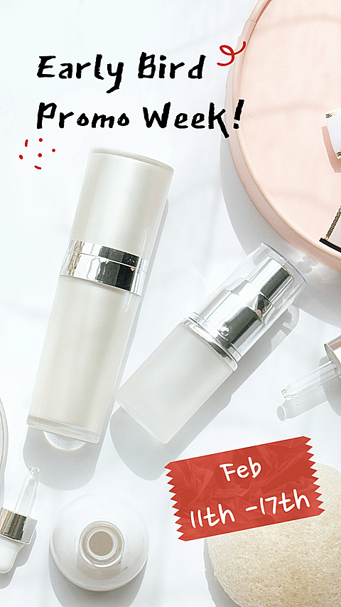 Fashion Skincare Products Early Bird Promo Week Ecommerce Story