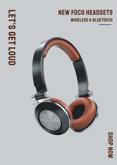 New Arrival Wireless Bluetooth Headsets Poster