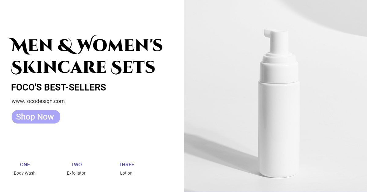 Skincare Products Propaganda Poster Simple Fashion Style Ecommerce Banner预览效果