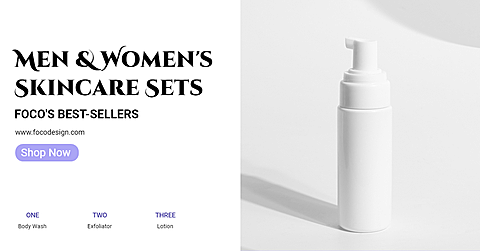Skincare Products Propaganda Poster Simple Fashion Style Ecommerce Banner