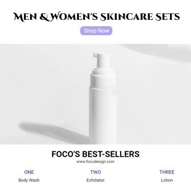 Skincare Best Selling Recommendation Ecommerce Product Image