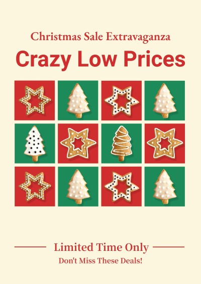 Creative Christmas Sale Promotion Commercial Use Poster