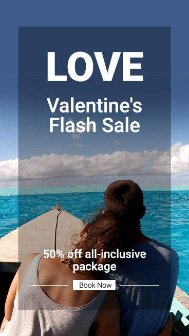 Natural Scenery Valentine’s Day Travel Promotion Ecommerce Story预览效果