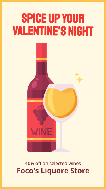 Literary Lover's Day Liquore Store Discount Ecommerce Story预览效果