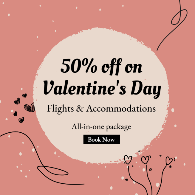 Simple Tourism Packages Lover's Day Discount Ecommerce Product Image预览效果