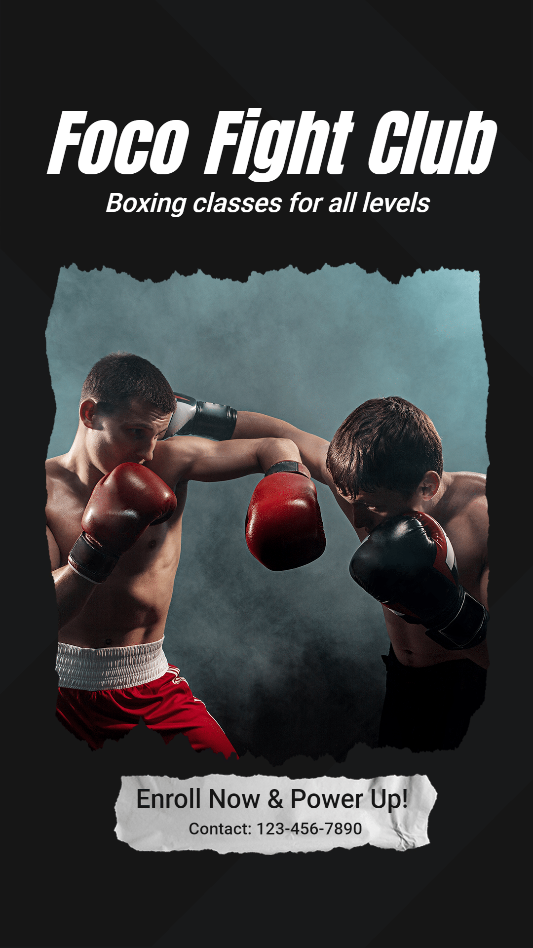 Creative Fight Club Promotion Ecommerce Story