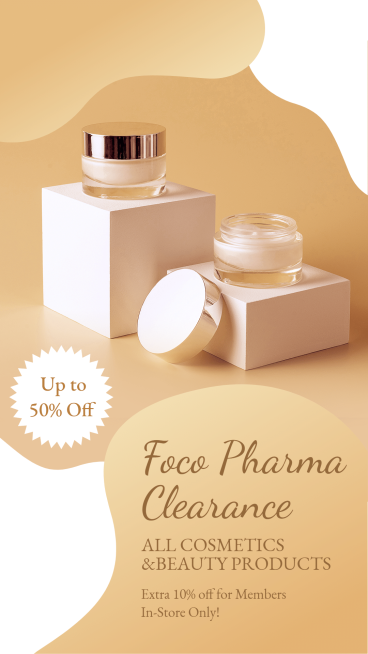 Luxury Cosmetics Discount Advertisement Ecommerce Story预览效果