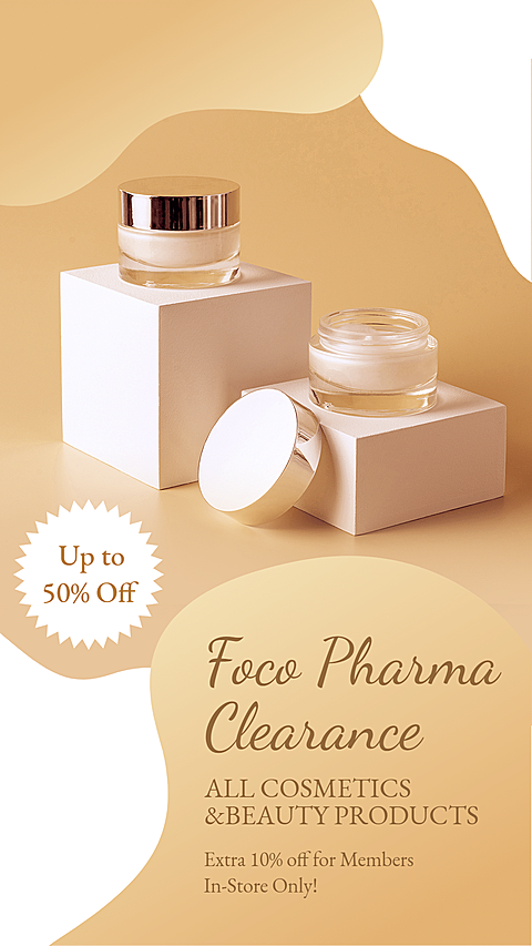 Luxury Cosmetics Discount Advertisement Ecommerce Story