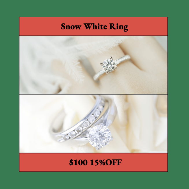 Literary Christmas Ring Accessories Promo Discount Ecommerce Product Image预览效果