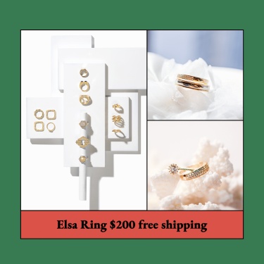 Literary Christmas Ring Accessories Promo Detail Display Ecommerce Product Image