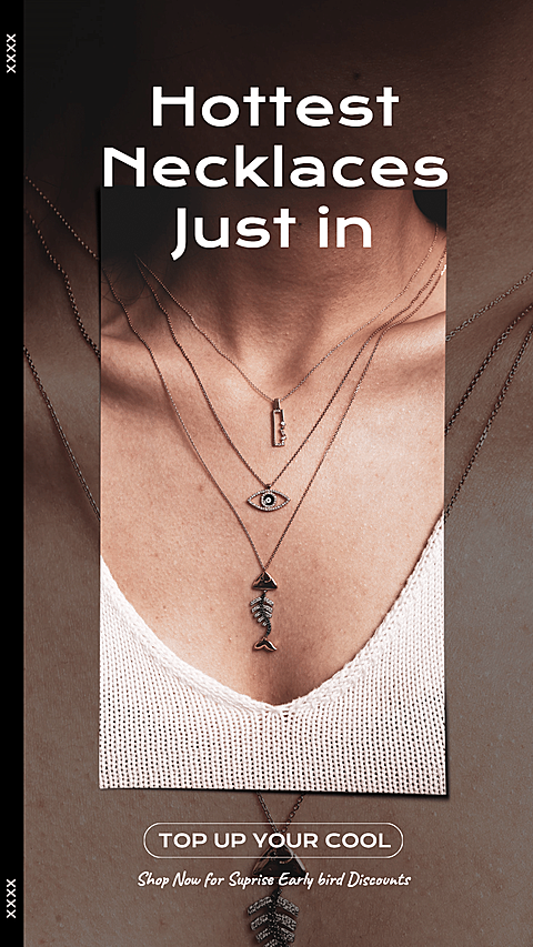 Literary Style Hottest Necklaces Detail Display New Arrival Ecommerce Story