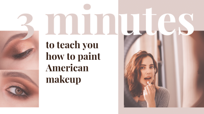 Simple Fashion American Makeup Teaching Steps YouTube Thumbnail