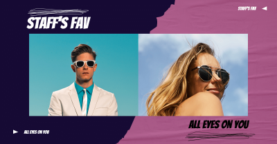 Creative Sunglasses Promotion Ecommerce Banner