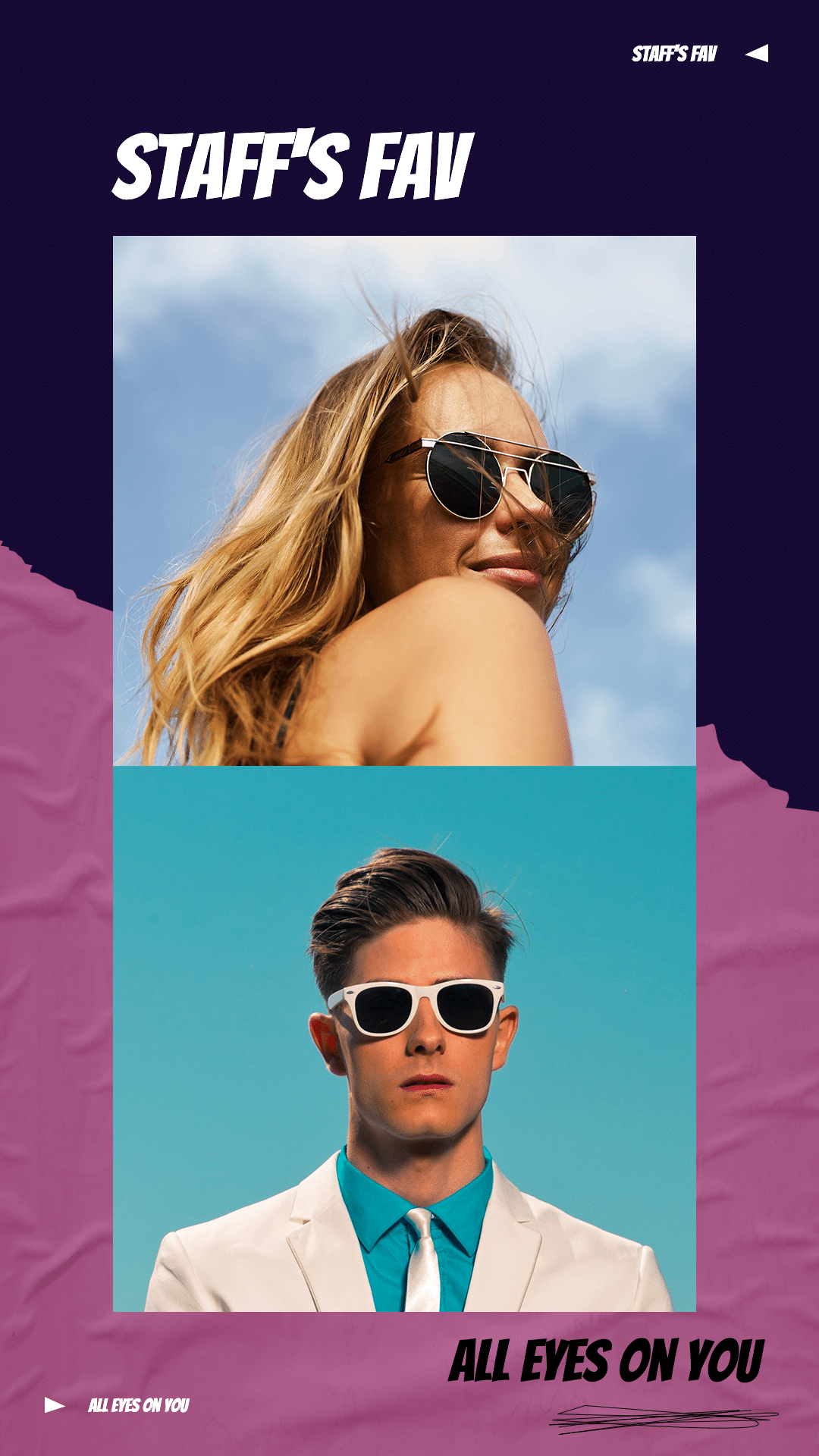 Creative Sunglasses Promotion Ecommerce Story