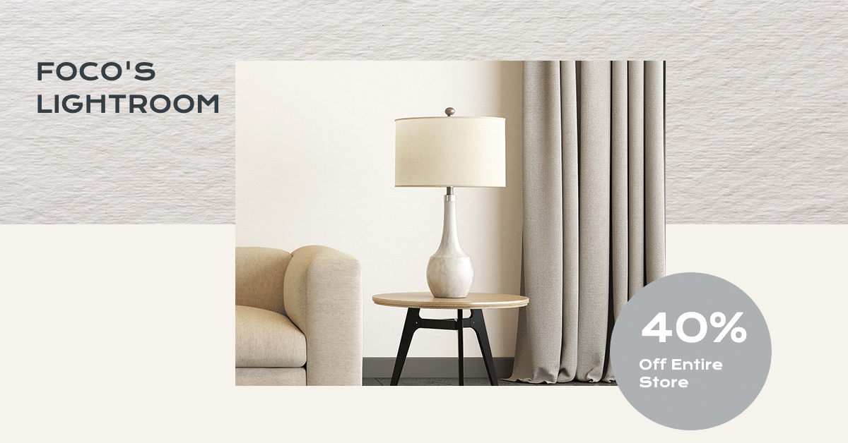 Lamps Offline Store Promotion Ecommerce Banner预览效果