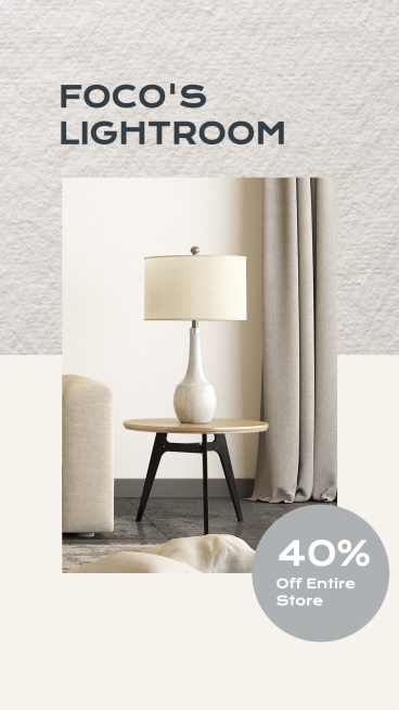 Lamps Lanterns Display Template Poster Ecommerce Story预览效果