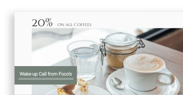 Fresh Style Coffee Shop Discount Ecommerce Banner
