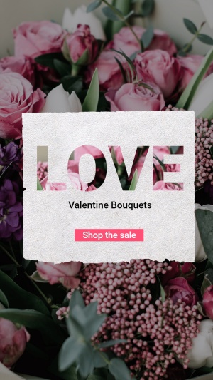 Literary Valentine Bouquets Promotion Ecommercce Story