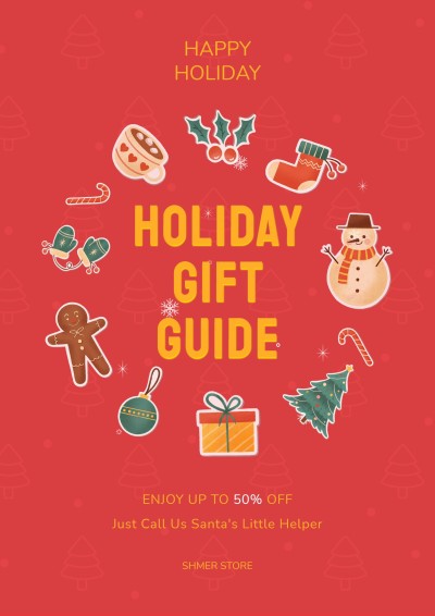 Christmas Festival Store Promotion Poster
