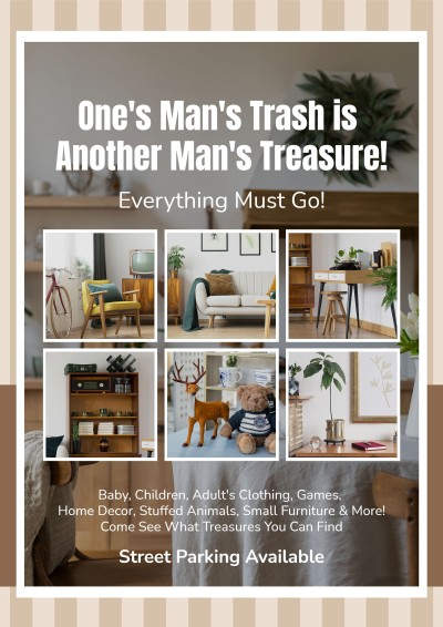 Yard Sale Photos Introduction Propaganda Flyer
