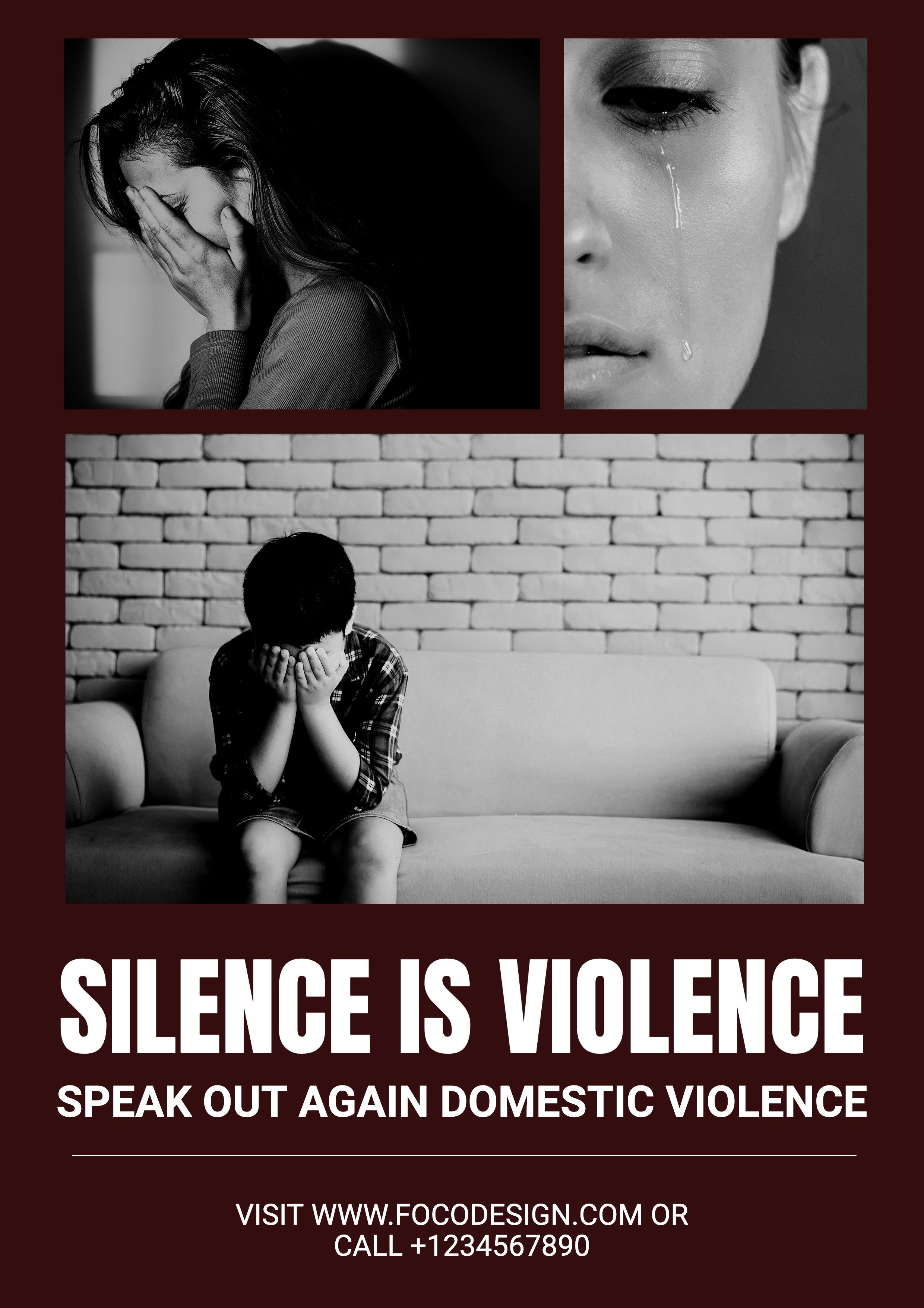 Against Domestic Violence Propagating Poster