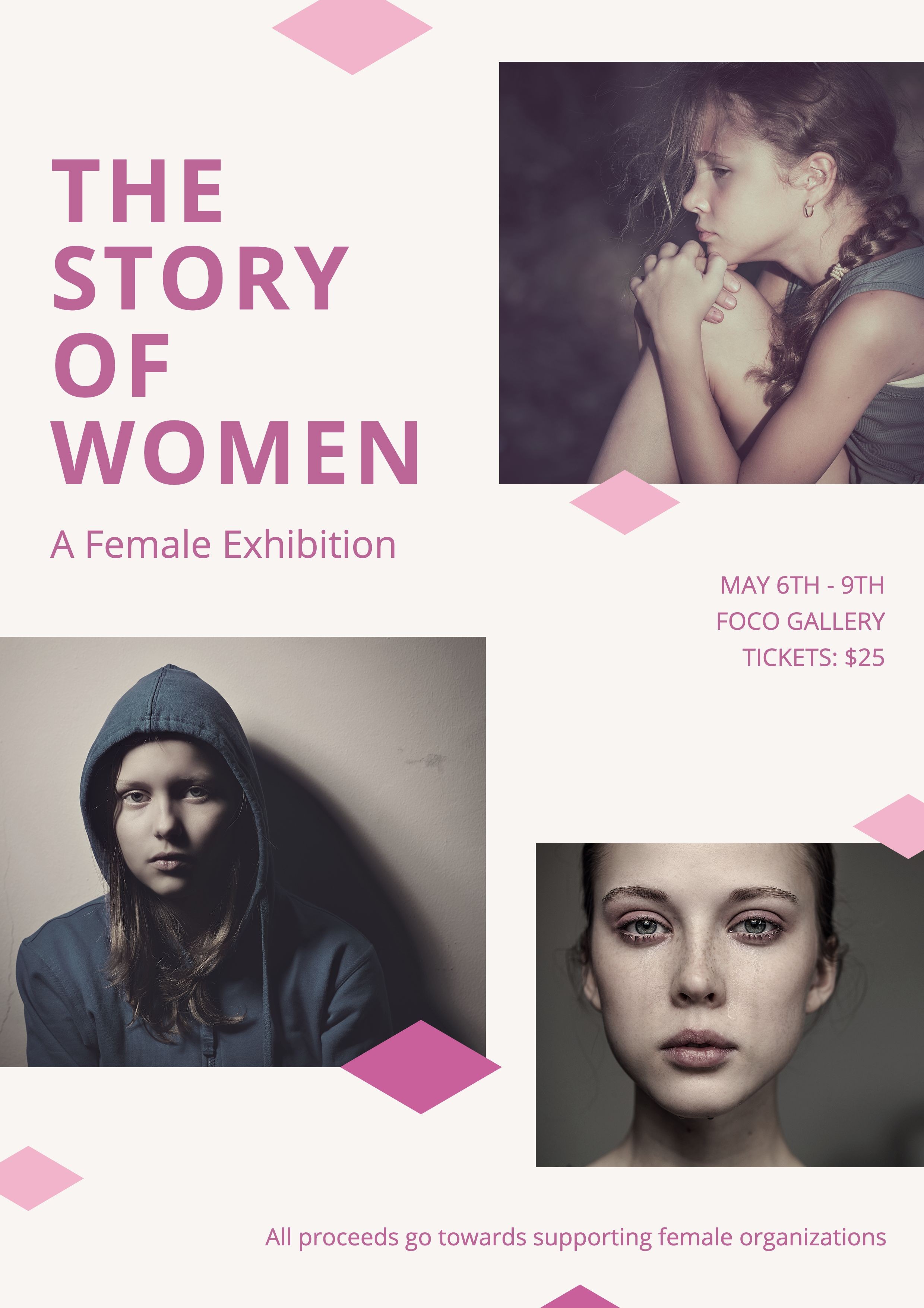 Women's Rights Attention Propagating Poster