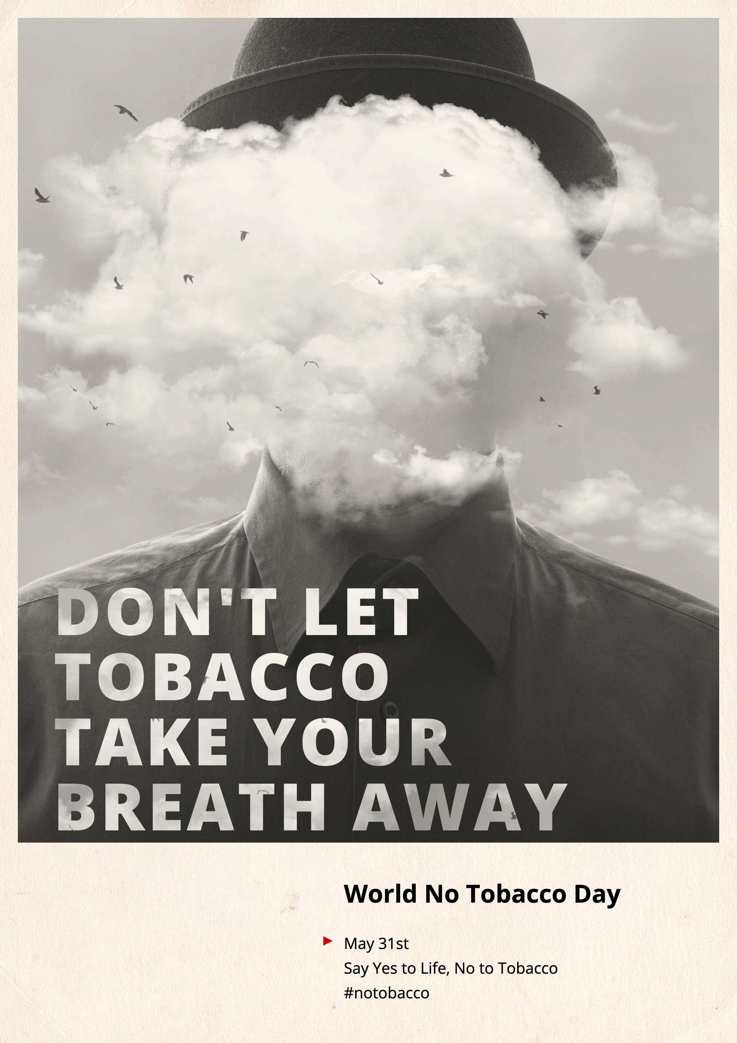 Literary No Tobacco Day Festival Public Propagating Poster