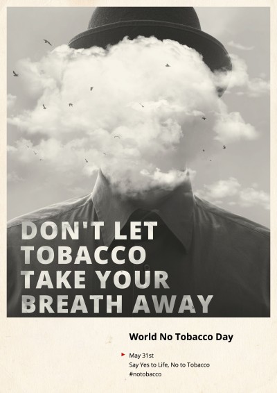 Literary No Tobacco Day Festival Public Propagating Poster
