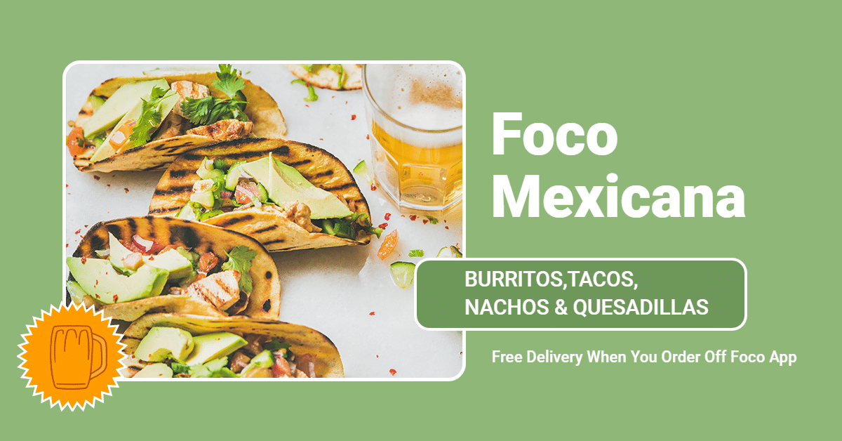 Fresh Mexicana Delicacy Free Delivery Promo Ecommerce Banner