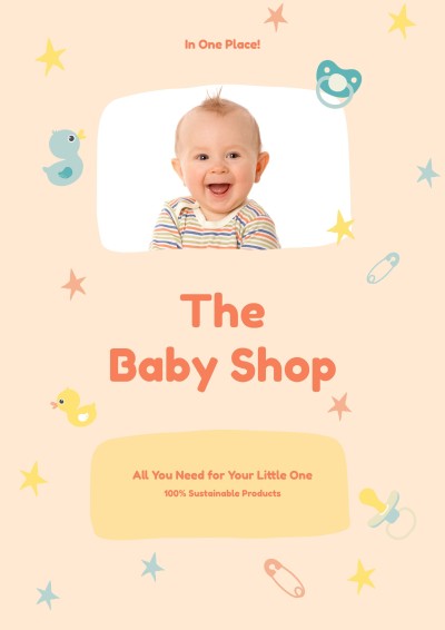 Commercial Baby Shop Products Propagating Poster