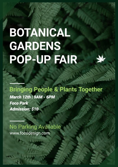 Commercial Green Plant Expo Propagating Poster