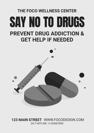 Public Concern Drug Control Propagating Poster