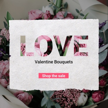 Literary Valentine Bouquets Promotion Ecommercce Product Image